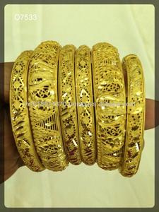 Brazaletes de oro para mujeres africanas para fiestas Regalos de bodas-HHH Joyería de moda y disfraces - Product Image 1