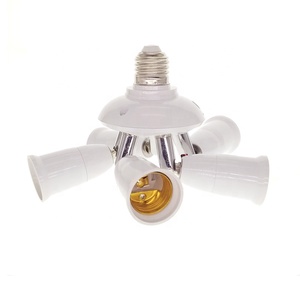 360 度旋转 E27 灯适配器插座 110 V 220 V 可调转换器分配器 3 In 1/4 In 1/5 在 1 个灯座灯泡 - Product Image 5