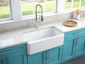 Lavello da <span class=keywords><strong>Cucina</strong></span> in Stile Rustico Bianco Opaco 100% Acrilico Puro - Product Image 4