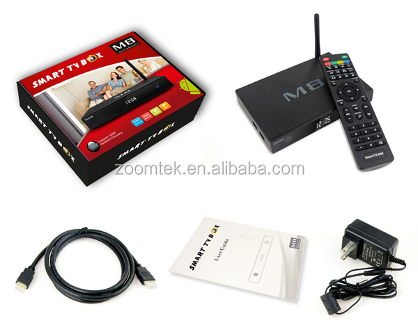Android 4.4 Amlogic S802 Quad Core Android smart tv caja con KODI preinstalado