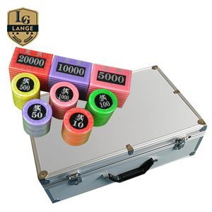 Nhôm trường hợp xi monte carlo euro poker chips poker hộp set - Product Image 1