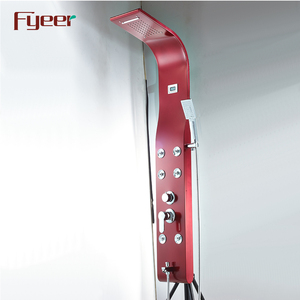 <span class=keywords><strong>Panel</strong></span> <span class=keywords><strong>de</strong></span> <span class=keywords><strong>Ducha</strong></span> <span class=keywords><strong>de</strong></span> Acero Inoxidable Fyeer Pink Rainfall con Pantalla <span class=keywords><strong>de</strong></span> Temperatura - Product Image 2