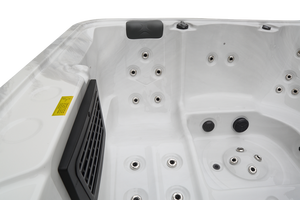 Piscine à nage contre-courant rectangulaire autoportante Balboa, double zone, avec couverture, marchepied, design moderne, massage, drain, villa, 6 m, 49 <span class=keywords><strong>jets</strong></span> - Product Image 4