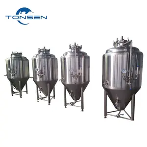 Tangki fermentasi bir fermenter baja tahan karat 100L 200L untuk pabrik mikro