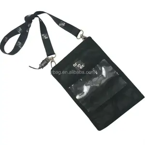 OEM ODM Factory Reusable Polyester Neck Bags ID Card Holder For Business