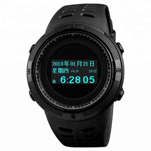 Azul del reloj Skmei 1360 la pantalla OLED de alta calidad doble deportes termómetro podómetro reloj brújula ver Alibaba China - Product Image 4