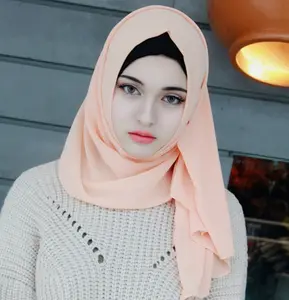 教徒ヒジャーブのファッションスカーフマレーシアアラブヒジャーブ人気最新のホットイスラムシフォンスカーフマレーシア宝石ヒジャーブ