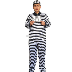 <span class=keywords><strong>Disfraz</strong></span> de <span class=keywords><strong>Prisionero</strong></span> a Rayas Blancas y Negras para Fiesta de Disfraces, Estilo Nuevo para <span class=keywords><strong>Hombre</strong></span> - Product Image 1
