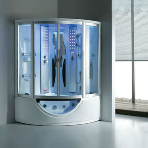 touch screen control two person steam shower room with massage bathtub - Product Image 1