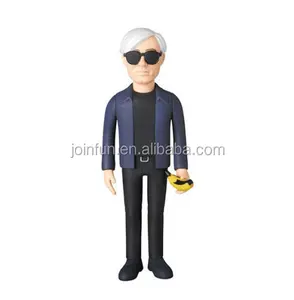 Andy Warhol plastic action figure,oem lifelike pvc action figure,Custom plastic action figures