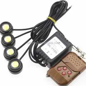 Led 4*1.5 W Car Strobe Flash Fog Daytime Running Light Eagle Eyes con Telecomando drl