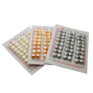 Cuentas <span class=keywords><strong>de</strong></span> pan <span class=keywords><strong>de</strong></span> agua dulce natural, gran número, medio agujero, pan al vapor, perla, anillo <span class=keywords><strong>de</strong></span> perla desnuda - Product Image 2