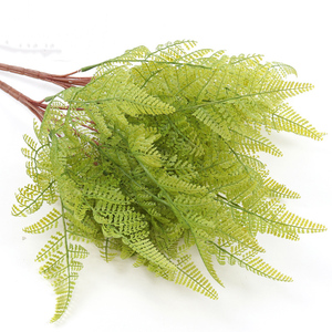 Mairuifp — fern en <span class=keywords><strong>feuilles</strong></span> de cuir de 45cm, plante artificielle dans le pot pour décoration murale - Product Image 3