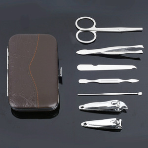 <span class=keywords><strong>Pas</strong></span> <span class=keywords><strong>cher</strong></span> Prix 7 Pièces Sourcil Soin Des Ongles <span class=keywords><strong>Manucure</strong></span> Pédicure Ongles <span class=keywords><strong>Kit</strong></span> de Toilettage de Voyage - Product Image 4