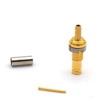 Conector de cable de 50 ohmios CC a 3GHz 1,0/2,3 Jack BHD para conector Rg316 1,0/2,3 BHD conector 1,0/2,3