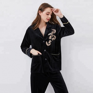 Winter <strong>Christmas</strong> 2 Piece Sets Pajamas Pijamas Women's Casual Comfy <strong>Ladies</strong> Lounge Wear Velvet Lounge Wear <strong>Ladies</strong> Velvet <strong>Pyjamas</strong> - Product Image 3