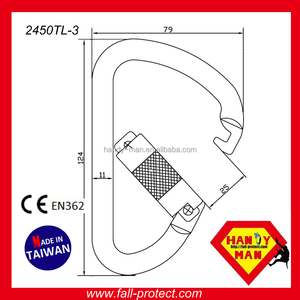 ANSI-2407TLP Certifié En Option En Acier Œil Captif ANSI Mousqueton - Product Image 6