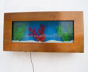 Kunstmatige Wandmontage Aquarium Aquarium <span class=keywords><strong>In</strong></span> Roestvrij Staal En Gehard Glas - Product Image 4