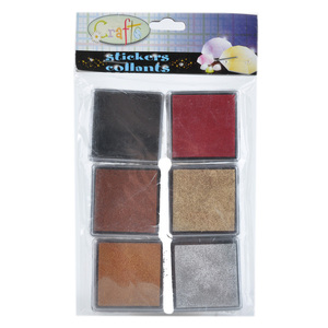 2pk yüksek kaliteli büyük DIY parmak baskı kaşe mürekkebi ped kağıt, ahşap, kumaş - Product Image 2