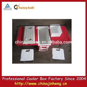 Con <span class=keywords><strong>aislamiento</strong></span> hielera <span class=keywords><strong>de</strong></span> plástico caja para vacuna, cerveza, alimentos, pesca, barbacoa, nevera portátil plegable - Product Image 3