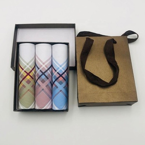Di alta qualità degli uomini di cotone colorato fazzoletto di 3pc <span class=keywords><strong>in</strong></span> confezione regalo fazzoletto - Product Image 3