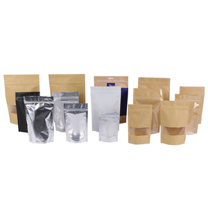 Personalizado Kraft Paper Stand Bag <span class=keywords><strong>Food</strong></span>-Impresso 250g 1kg 2kg Zip Janela Bolsas para Porcas Reutilizáveis para Pet <span class=keywords><strong>Food</strong></span> - Product Image 6