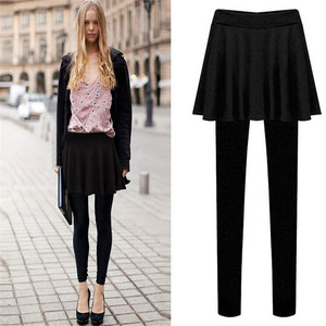sexy leggings with skirt 