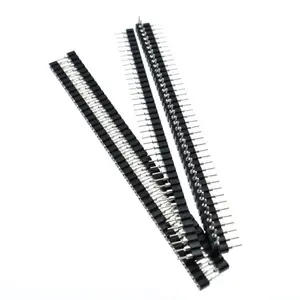 Hot selling 2.54mm Pin Header Female Single Row 40 Pin 2.54mm Round Pin Connector 1x40