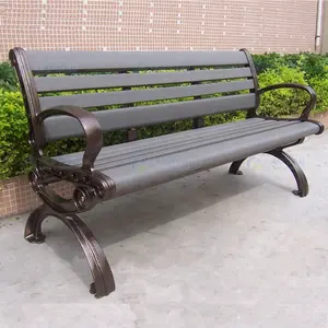 New Product Recycled Plastic HDPE Park Furniture Street Long Recyle Plastic Wood Garden Outdoor Benches With High Quality