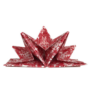 Serviettes en papier pliées en forme d'étoile fantaisie pour le dîner - Product Image 3