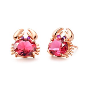 Pendientes <span class=keywords><strong>de</strong></span> tuerca con forma <span class=keywords><strong>de</strong></span> cangrejo <span class=keywords><strong>de</strong></span> cristal chapado en <span class=keywords><strong>oro</strong></span> rosa <span class=keywords><strong>de</strong></span> plata <span class=keywords><strong>de</strong></span> ley S925 <span class=keywords><strong>para</strong></span> <span class=keywords><strong>mujer</strong></span> - Product Image 3