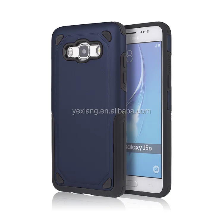 High Quality Cell Phone Back Cover Slim TPU PC Armor Case For Samsung Galaxy J5 Shockproof