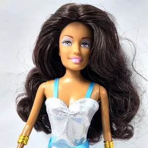 Оптовая продажа; 12 дюймов Африке коричневой кожи по индивидуальному заказу куклы с черными волосами куклы игрушка