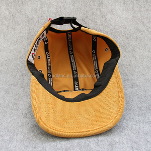 Màu Vàng 5 Bảng Bán Buôn Tùy Chỉnh Nhung Sợi Mũ Da Vá Bán Buôn Nhung Sợi 5 Bảng <span class=keywords><strong>Camper</strong></span> <span class=keywords><strong>Hat</strong></span> - Product Image 5