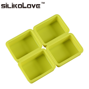 SILIKOLOVE Factory 4 Cavidad Rectángulo Forma Jabonera LFGB Platino Antiadherente BPA Libre <span class=keywords><strong>Silicona</strong></span> Jabón <span class=keywords><strong>Moldes</strong></span> - Product Image 3