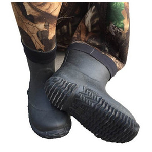 Trẻ em ngụy trang 4mm Neoprene Fishing ngực waders với cao su bền đế ngoài - Product Image 5