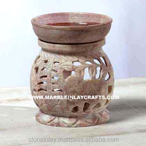 Calentador de aceite aromático, piedra de jabón decorativa - Product Image 1