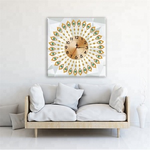 <span class=keywords><strong>Orologio</strong></span> <span class=keywords><strong>da</strong></span> parete fai <span class=keywords><strong>da</strong></span> te con pittura diamante al quarzo, stile costiero <span class=keywords><strong>moderno</strong></span>, con lancette, 55x55cm, per soggiorno - Product Image 1