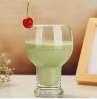 Verres à bière classiques en verre blanc de haute qualité, prêts à être expédiés en gros, pour lait et jus, personnalisables