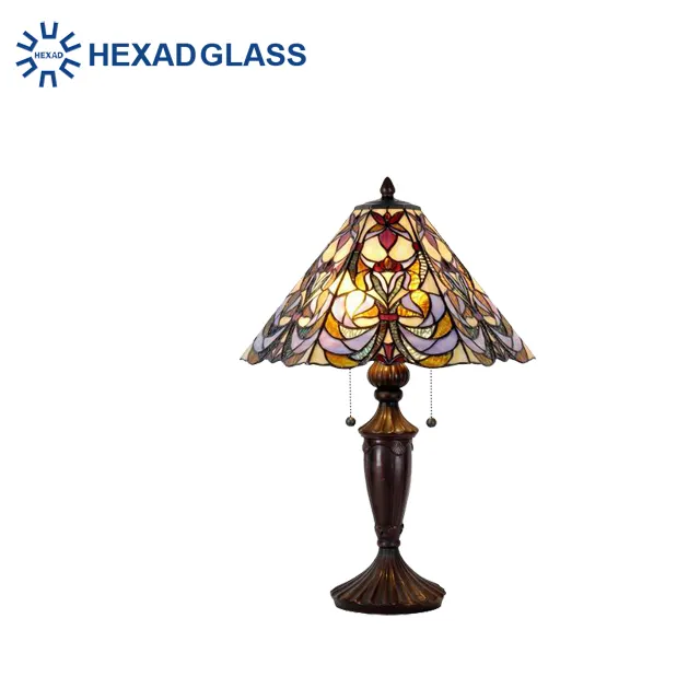 HEXAD Tiffany Glasmalerei Lampen schirm