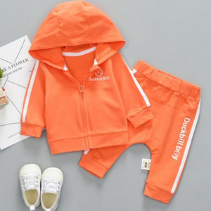 Linnen springloaded's of <span class=keywords><strong>the</strong></span> baby of <span class=keywords><strong>the</strong></span> baby long sleeve sports set two pieces - Product Image 2