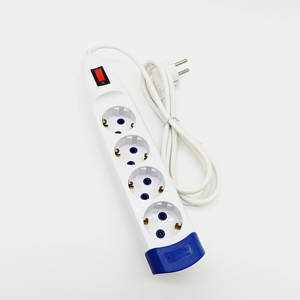 Enchufe europeo <span class=keywords><strong>de</strong></span> 4 vías, enchufe <span class=keywords><strong>de</strong></span> Alemania, toma <span class=keywords><strong>de</strong></span> extensión, tira <span class=keywords><strong>de</strong></span> alimentación eléctrica - Product Image 5
