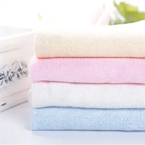 Cina Pemasok 100% Organik Bambu Handuk Softextile Handuk Wajah Bayi/Baby Mencuci Kain