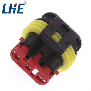 282087-1 3p nữ ô tô kết nối không thấm nước với Brass liên hệ với PA + GF 5A 250V TE 1.5 điện năng - Product Image 2