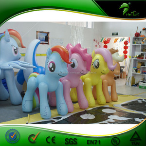 Gonflable petits <span class=keywords><strong>chevaux</strong></span> animaux dessin animé mobile avec impression personnalisée couleur - Product Image 1