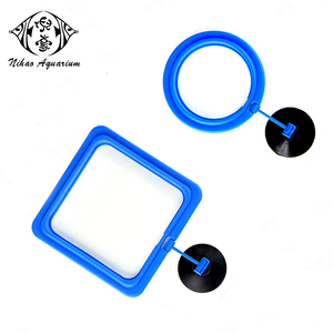 Anillo Flotante Cuadrado Azul para Alimentar Peces - Comedero Duradero con Ventosa para Acuarios, Ideal para Peces Pequeños, <span class=keywords><strong>Guppys</strong></span> y Bettas - Product Image 1
