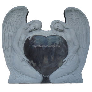 Piedra tombstone con forma de corazón y Ángel, accesorio para la cabeza con grabado