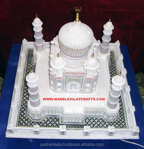 Hermoso Taj Mahal de Mármol Blanco con Borde, Artículos de Regalo Corporativos - Product Image 1