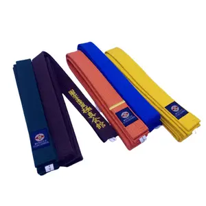 100 % cotton karate color belt for sale