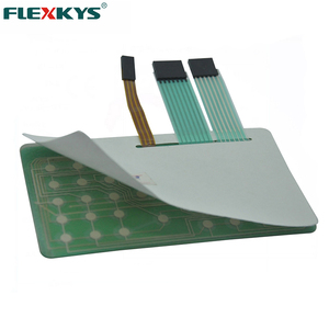 Touches plates poly dôme non-tactile argent flex <span class=keywords><strong>el</strong></span> interrupteur à membrane rétro-éclairé pour les instruments de contrôle indus - Product Image 3